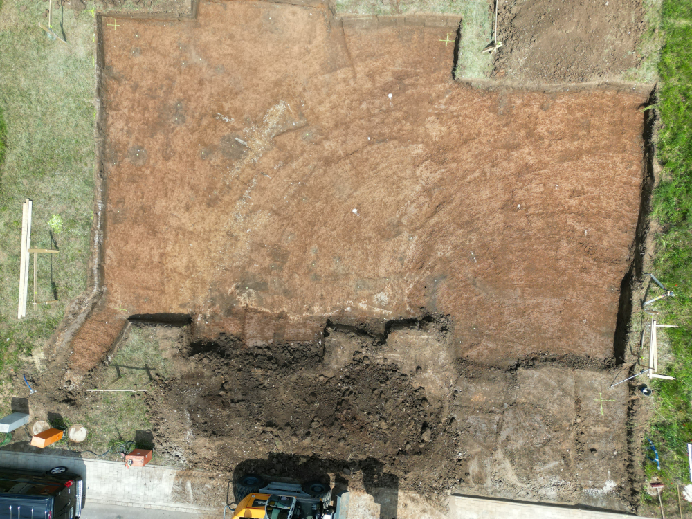 Oberboden für Bescheid, Landratsamt, Fläche wurde freigelegt