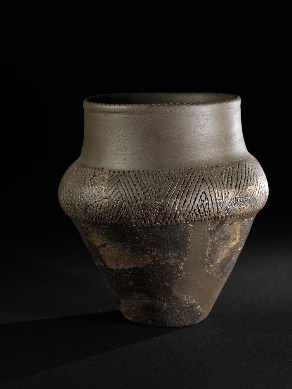 Neolithikum, Steinzeit, Münchshofen, Keramik, Pilzschultertopf