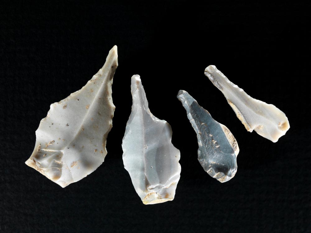 Neolithikum, Steinzeit, SOB, Oberlauterbach, Rössen, Stichbandkeramik, Bohrer, Kevenhüll